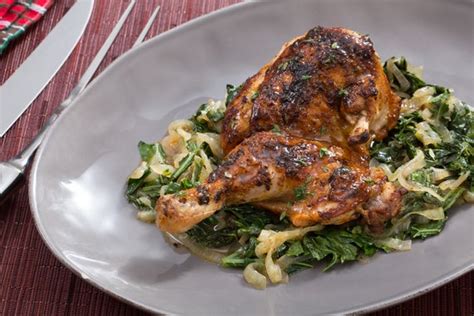 spiced-roast-chicken-collard-greens-with-maple image