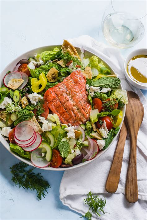loaded-greek-fattoush-salad-with-grilled-salmon-the image