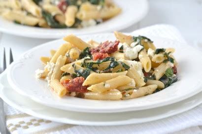 penne-with-swiss-chard-and-ricotta-tasty-kitchen-a image