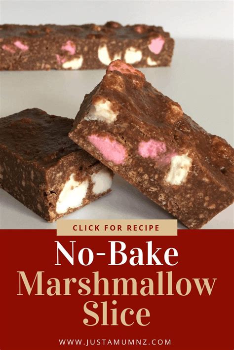 no-bake-marshmallow-slice-just-a-mums-kitchen image