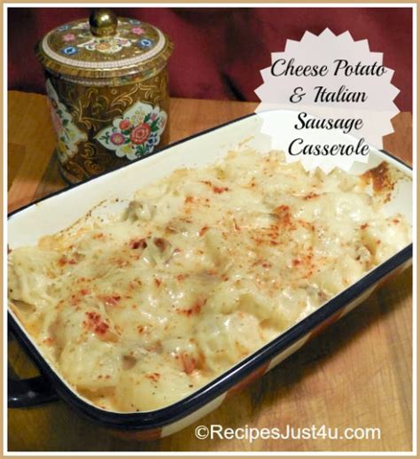 italian-sausage-casserole-with-cheese-and-potatoes image