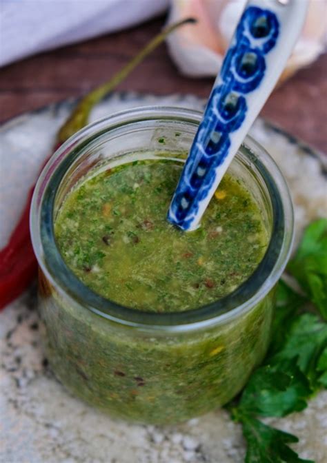 easy-spicy-chimichurri-sauce-recipe-the-foodie-affair image