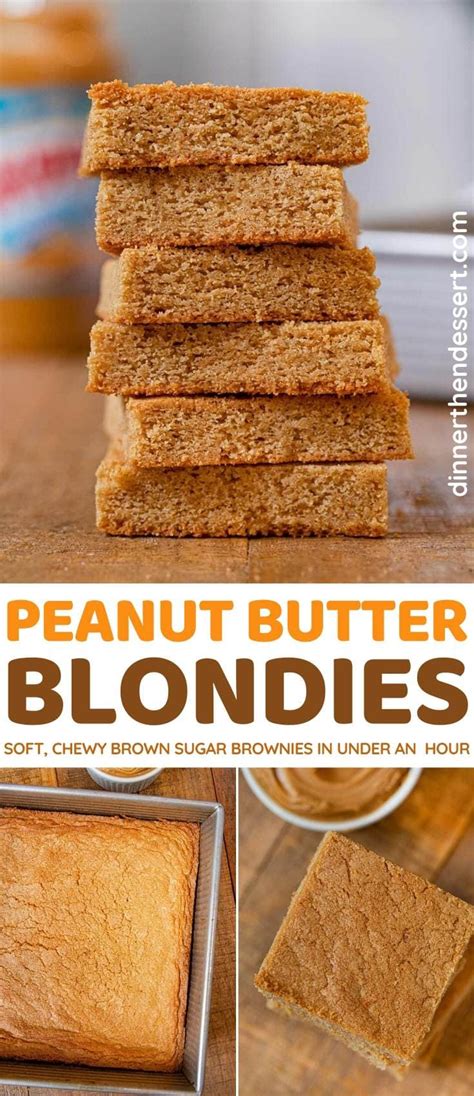 easy-peanut-butter-blondies-recipe-no-mixer-dinner image