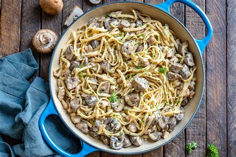 creamy-chicken-mushroom-pasta-with-alfredo-sauce image