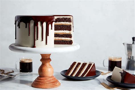 chocolate-caramel-cake-king-arthur-baking image