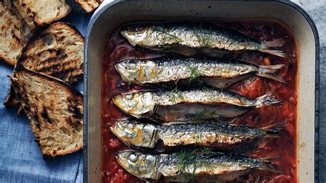 baked-sardines-in-pepperonata-recipe-bon-apptit image