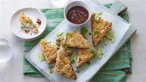 prawn-toast-with-quick-sweet-chilli-sauce-recipe-bbc-food image