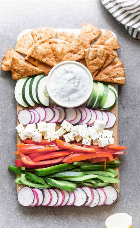 greek-crudits-with-tzatziki-and-pita-chips-cooking-for image