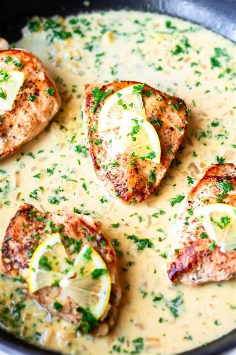 skillet-lemon-garlic-chicken-breasts-recipe-delicious image
