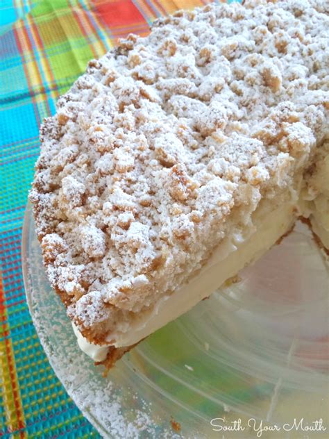 lemon-crumble-cream-cake-south-your-mouth image