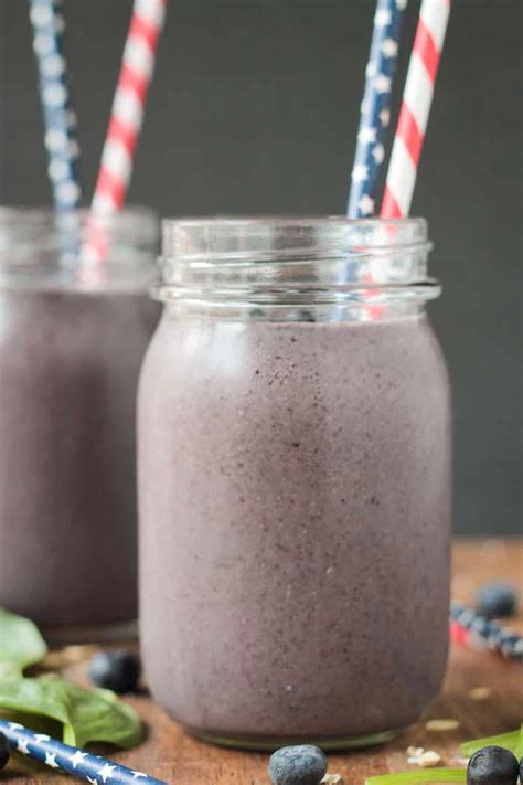 blueberry-oatmeal-smoothie-gluten-free-veggie image