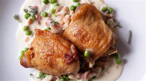 chicken-with-peas-sage-and-bacon-giangis-kitchen image