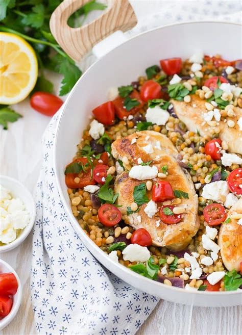 one-pan-mediterranean-chicken-and-israeli-couscous image