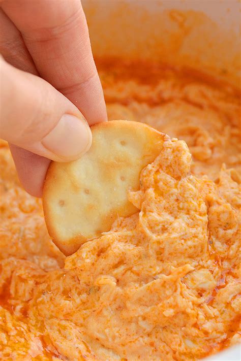 crockpot-buffalo-chicken-dip-with-real-chicken-one image