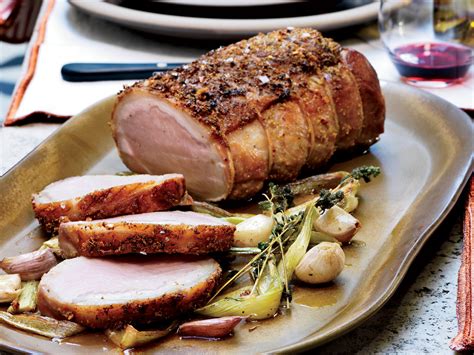 fennel-garlic-pork-roast-recipe-food-wine image