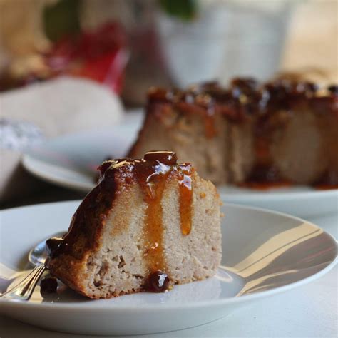 slow-cooker-bread-pudding-with-a-spiced-rum-sauce image