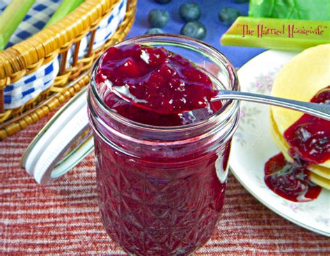 blueberry-rhubarb-sauce-harried-housewife-blog image