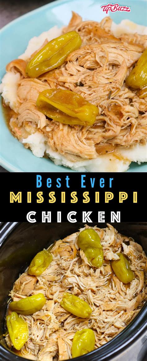 mississippi-chicken-easy-crock-pot-recipe-tipbuzz image