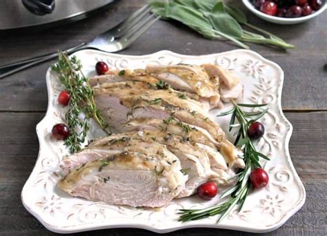 easy-turkey-in-crock-pot-recipe-southern-plate image