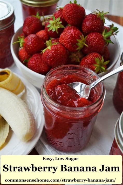 strawberry-banana-jam-easy-recipe-with-less-sugar image