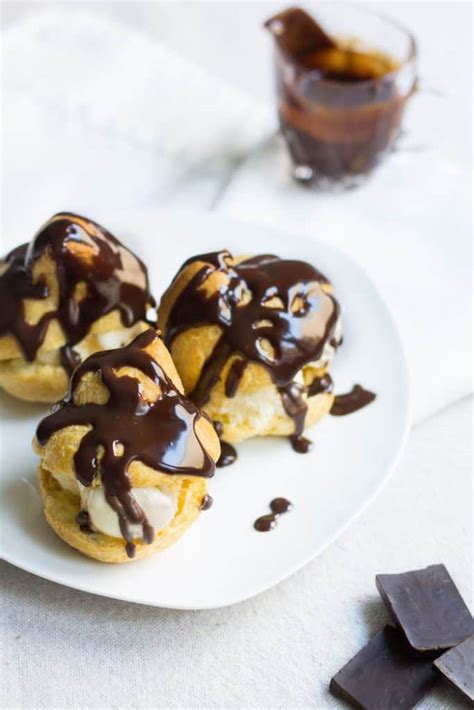 profiteroles-recipe-cream-puffs-with-chocolate-sauce-mon-petit image