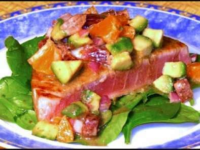 seared-ahi-tuna-with-blood-orange-and-avocado-salsa image