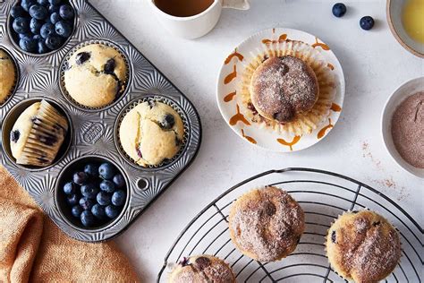 blueberry-doughnut-muffins-made-with-baking-sugar image