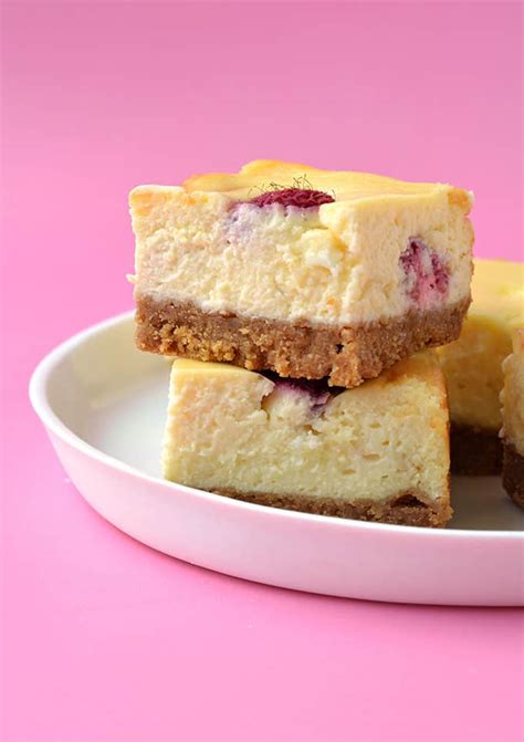 white-chocolate-raspberry-cheesecake-bars-sweetest image
