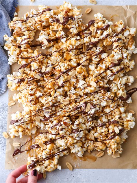 chocolate-caramel-corn-completely-delicious image