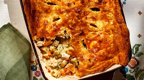 the-creamiest-turkey-pie-with-puff-pastry-crust-bon image