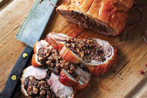roast-duck-stuffed-with-farro-figs-and-hazelnuts image