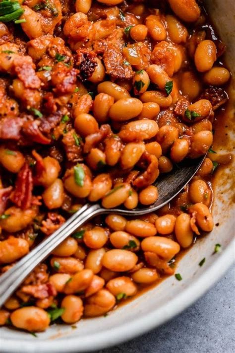 crockpot-baked-beans-with-bacon-easy-sweet-and-saucy image