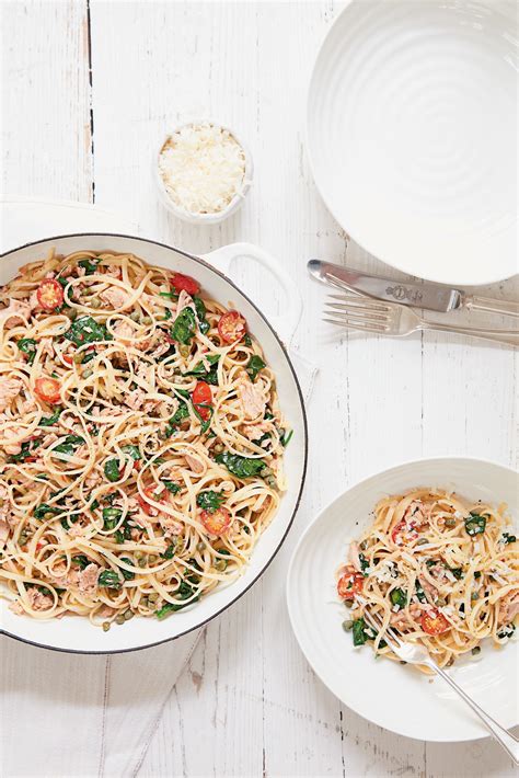 tuna-and-spinach-linguine-extract-from-mary-berrys image