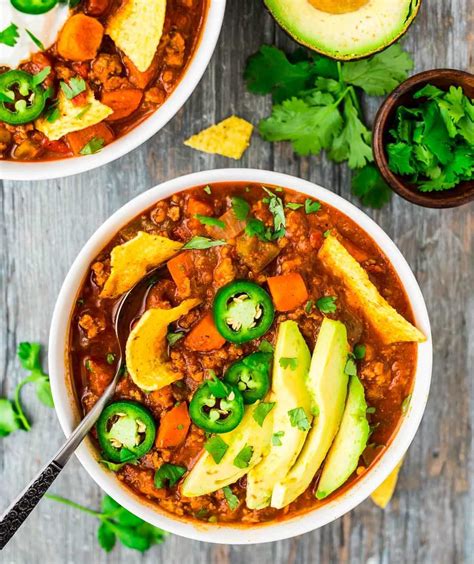 healthy-turkey-chili-well-plated-by-erin image