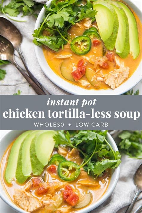 whole30-instant-pot-chicken-tortilla-less-soup-paleo image