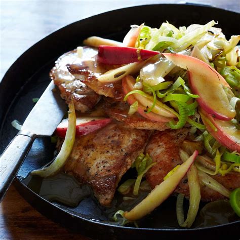 pork-chops-with-apple-fennel-and-sage-food-wine image