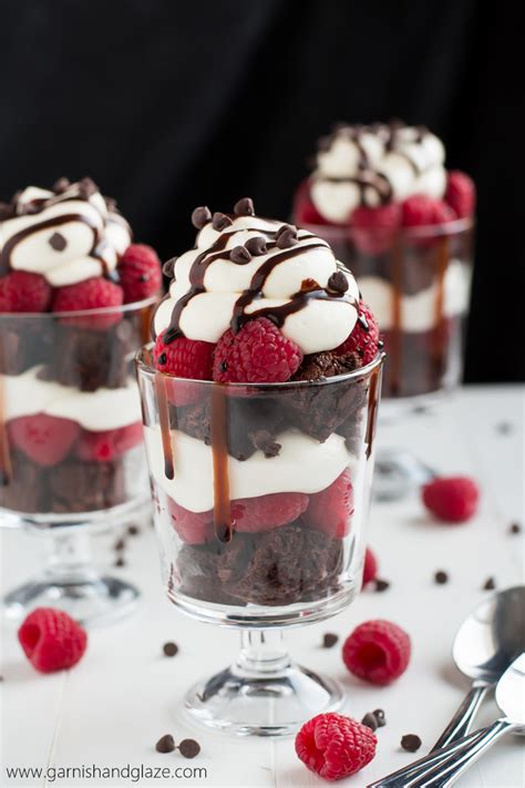 raspberry-brownie-cheesecake-trifles-garnish-glaze image
