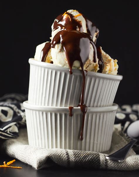 grand-marnier-ice-cream-with-hot-chocolate-fudge image