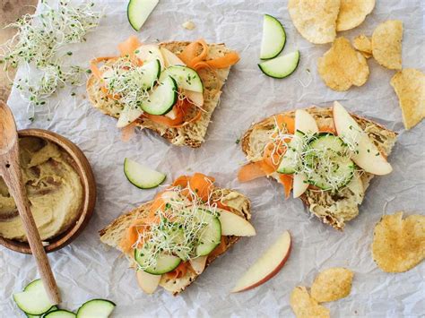 one-recipe-two-ways-open-faced-veggie-sandwiches image