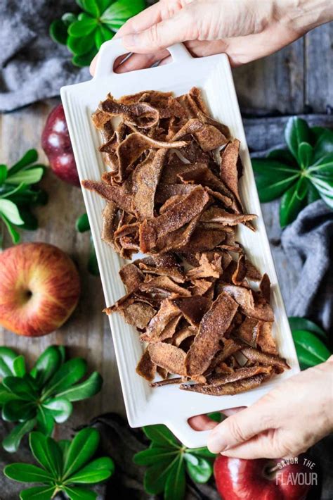 oven-baked-apple-peel-chips-savor-the-flavour image