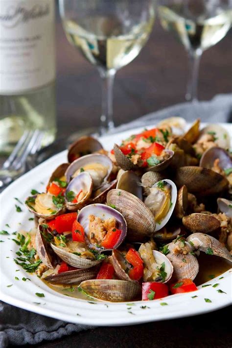 steamed-clams-with-italian-sausage-easy-seafood image