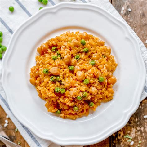 stunning-spanish-rice-with-garbanzo-beans-peas image