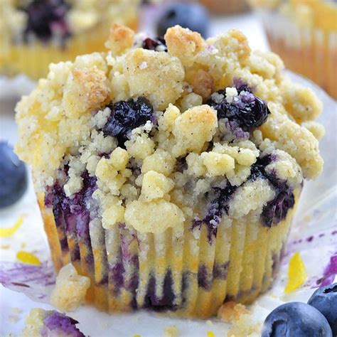lemon-blueberry-muffins-easy-healthy-blueberry image