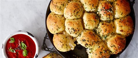cheesy-garlic-dough-balls-recipe-olivemagazine image