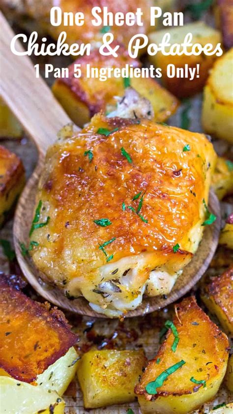 chicken-and-potatoes-5-ingredients-only-sweet-and-savory image