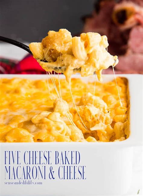 five-cheese-baked-macaroni-and-cheese-sense-edibility image