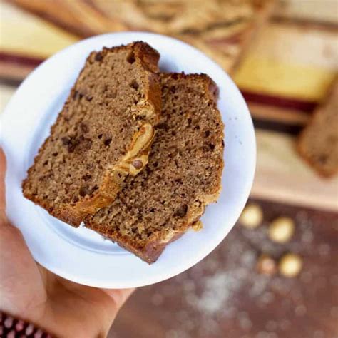 chocolate-hazelnut-peanut-butter-banana-bread image