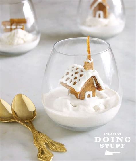 snow-globe-la-mode-with-tiny-gingerbread-houses image