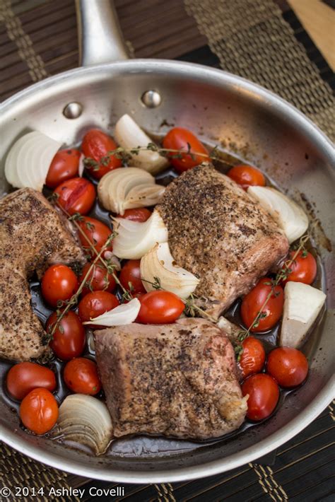 pan-roasted-pork-tenderloin-with-balsamic-tomatoes image