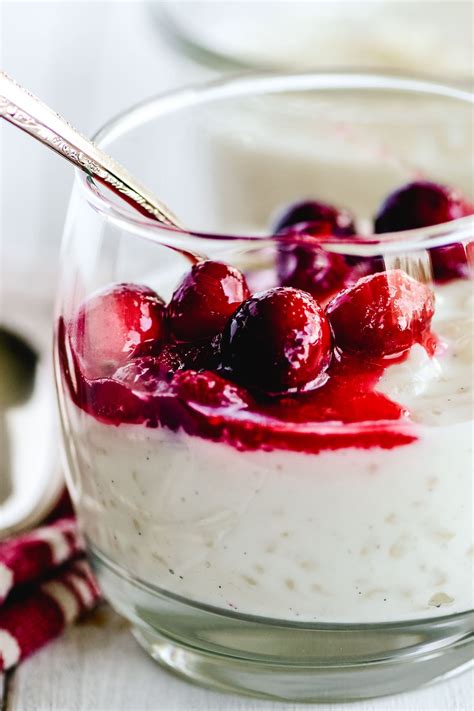 scandinavian-rice-pudding-with-cranberries-the-view image